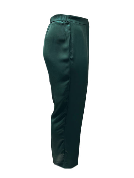 Marina Rinaldi Women's Green Roma Straight Leg Pants NWT