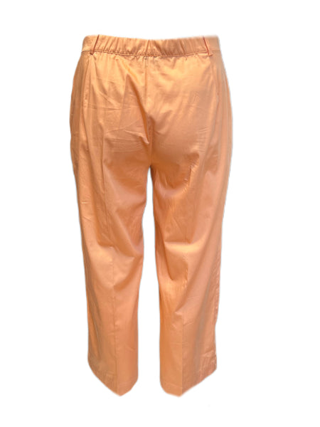 Marina Rinaldi Women's Orange Rombo Cotton Straight Pants Size 14W/23 NWT