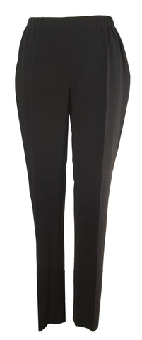 MARINA RINALDI Women's Black Romeo Classical Unhemmed Trousers $305 NWT