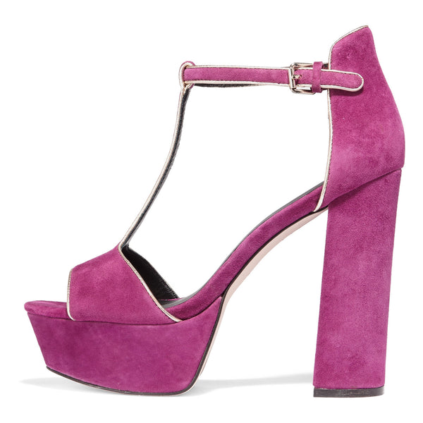 REBECCA MINKOFF Women's Rosa T-Strap Platform Sandals $250 NIB