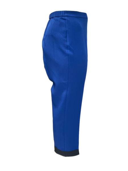 Marina Rinaldi Women's Blue Round Straight Leg Pants NWT