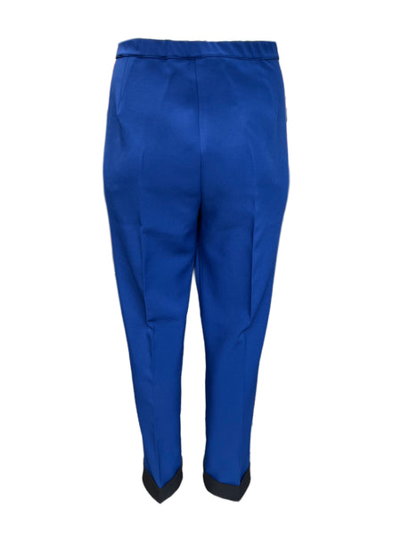 Marina Rinaldi Women's Blue Round Skinny Pants NWT