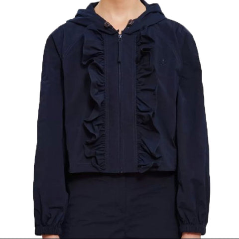 OPENING CEREMONY Women's Collegiate Navy Ruffle Winbreaker X-Small $295 NWT