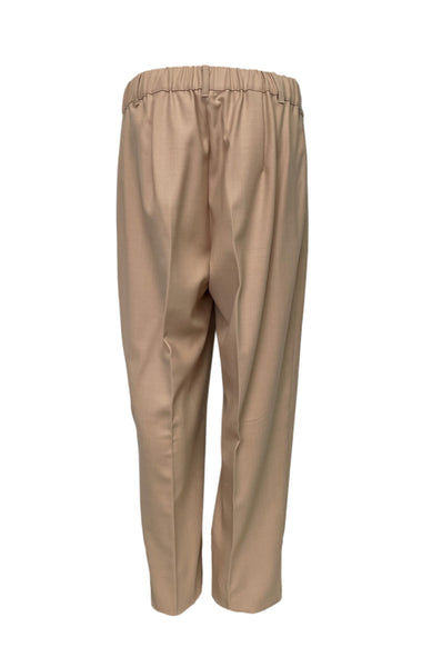 Marina Rinaldi Women's Beige Rumore Straight Leg Pants NWT