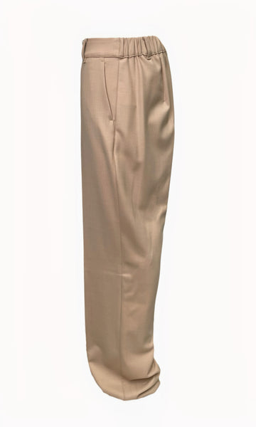 Marina Rinaldi Women's Beige Rumore Straight Leg Pants NWT