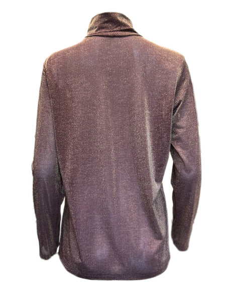 Marina Rinaldi Women's Purple Russia Pullover Shirt Size M NWT