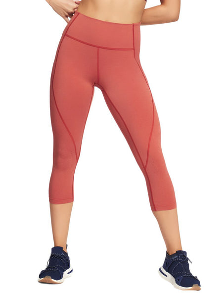 LNDR Women's Rust Marl Summer Ultra Form 5/8  Leggings #AL824 NWT