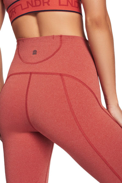 LNDR Women's Rust Marl Summer Ultra Form 5/8  Leggings #AL824 NWT