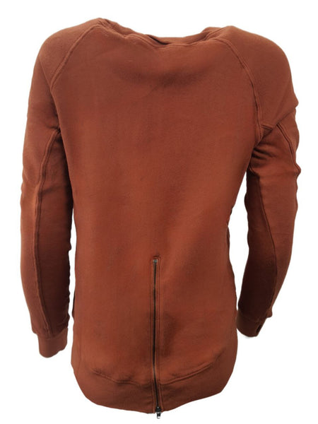 PAM & GELA Women's Brown Rust Annie Hi Lo Sweatshirt #B00F Petite X-Small NWT