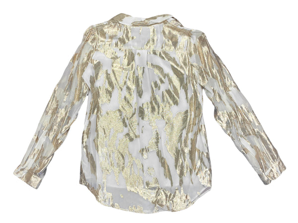 Hanley Mellon Women's Metallic Splatter Blouse