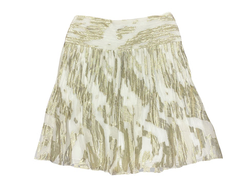 Hanley Mellon Women's Metallic Splatter Pleated Skirt