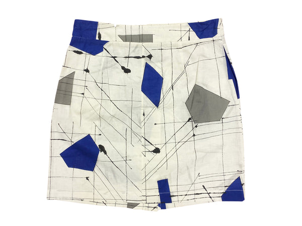 Hanley Mellon Women's Geometric Military Skirt