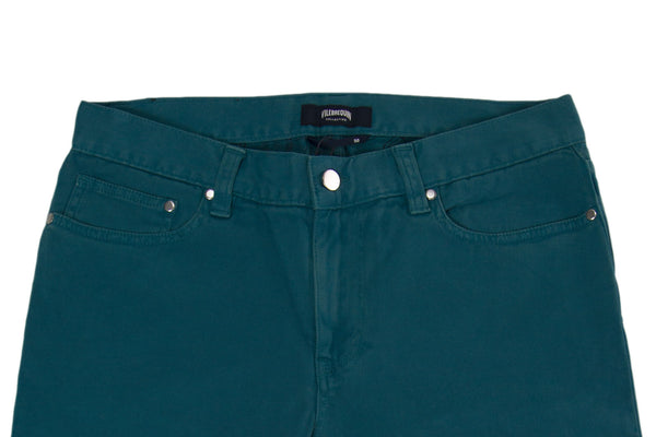 VILEBREQUIN Men's Legzaria Blue Solid Twill Slim Fit Jeans Sz 50/US 34 $250 NWT