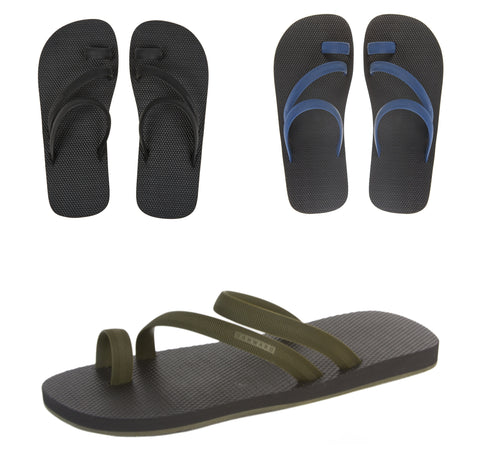 Danward Men's Asymmetric Cage Flip-Flop Sandals S14FWFF2 $89 NEW