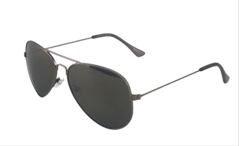 JOE'S JEANS Men's Satin Gunmetal Aviator Sunglasses #JJ6016/30 One Size New