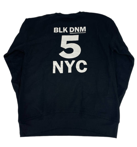 BLK DNM Men's Black Back Print Sweatshirt 25 Size X-Small NWT