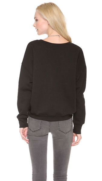 BLK DNM Women's Black Sweatshirt 6 #MHC14301 $125 NWT