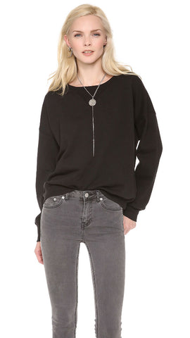 BLK DNM Women's Black Sweatshirt 6 #MHC14301 $125 NWT