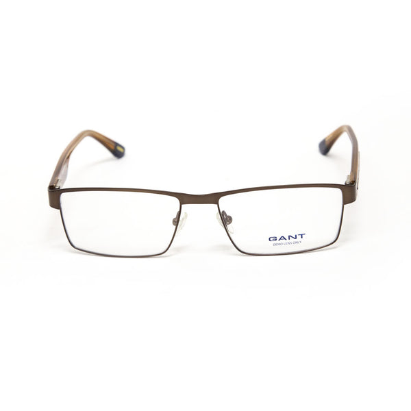 Gant Steele Rectangular Eyeglass Frames 55mm - Satin Brown NEW