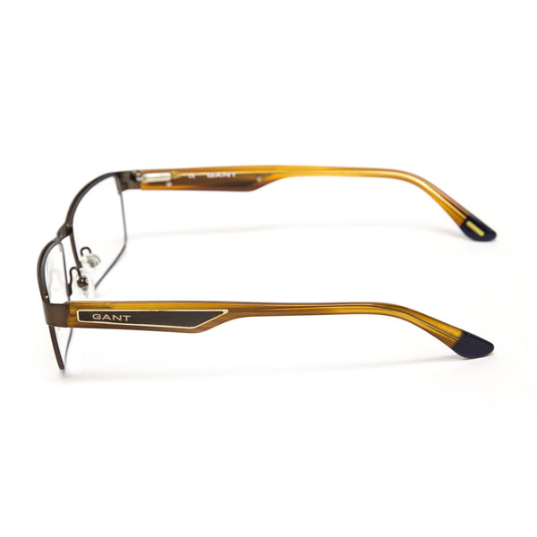 Gant Steele Rectangular Eyeglass Frames 55mm - Satin Brown NEW