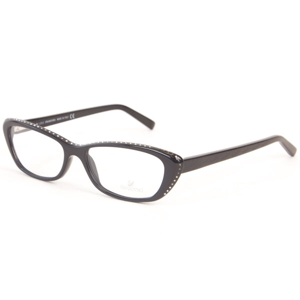 Swarovski Women's Crystal Accent Semi-Cateye Eyeglass Frames SW5013 $260 NEW