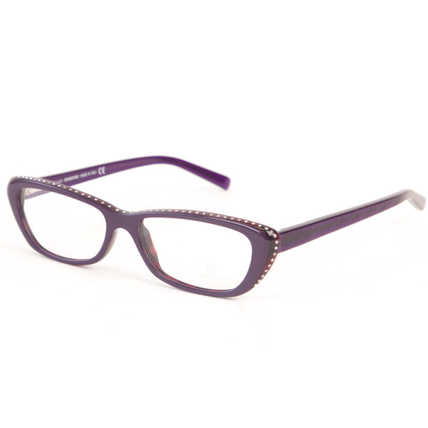 Swarovski Women's Crystal Accent Semi-Cateye Eyeglass Frames SW5013 $260 NEW