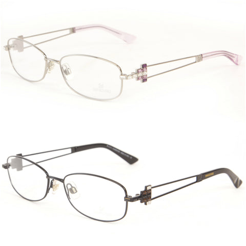 Swarovski Women's Crystal Accent Metal Eyeglass Frames SW5019 $260 NEW