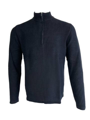 Flag & Anthem Men's Black 1/4 Zip Pullover Sweater NWT