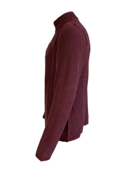 Flag & Anthem Men's Maroon 1/4 Zip Pullover Sweater NWT