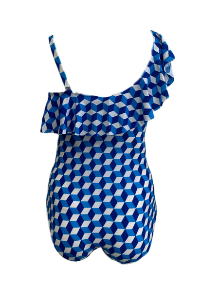 Marina Rinaldi Women's Blue Sagomare Swimsuit NWT