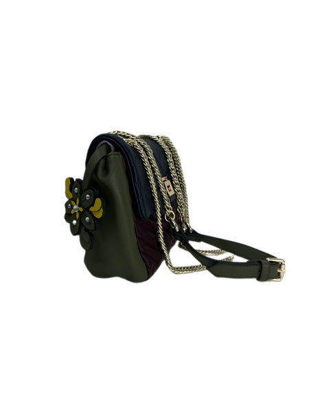 Marina Rinaldi Women's Green Salice Faux Leather Shoulder Bag One Size NWT