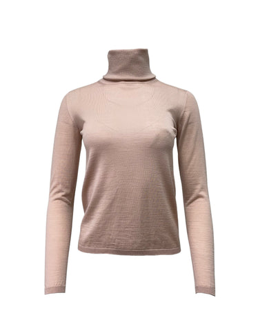 Max Mara Women's Pink Saluto Turtleneck Wool Sweater NWT