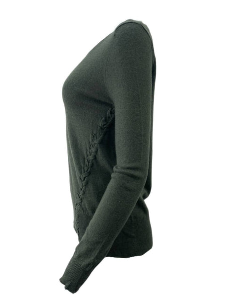 LOST IN LUNAR Women's Khaki Saskia Knit Sweater Size US 2 NWT