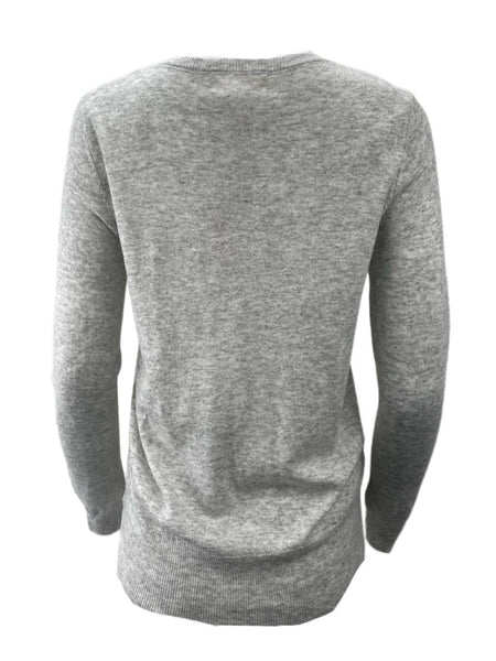 LOST IN LUNAR Women's Grey Saskia Knit Sweater Size US 4 NWT