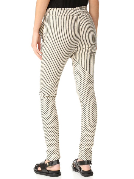 REBECCA MINKOFF Women's Black Stripe Sava Pants $348 NWT