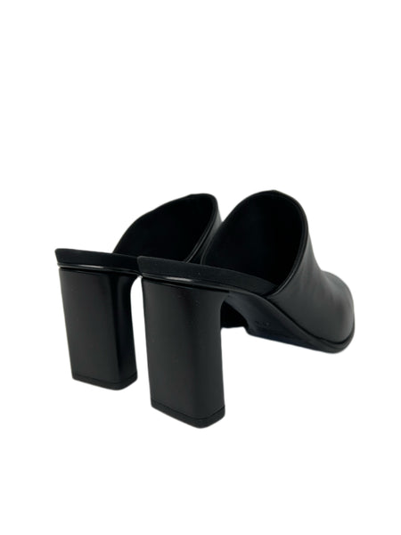 Max Mara Women's Black Selinpv Open Toe Heeled  Sandals Size 7.5 NWT