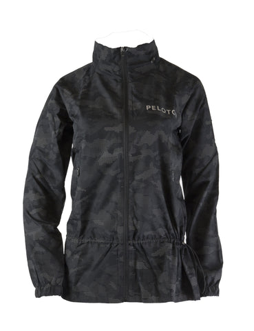 SHAPE ACTIVEWEAR Women's Black Reflective Camo Protech Jacket Size M $88 NWT