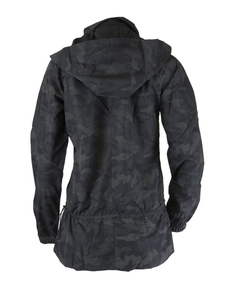 SHAPE ACTIVEWEAR Women's Black Reflective Camo Protech Jacket Size M $88 NWT