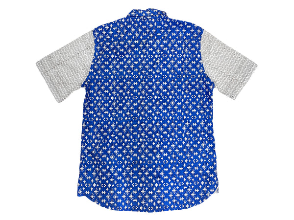 ROBERTA ROLLER RABBIT Men's Blue Shesh Cuba Shirt $85 NEW