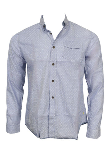 DESCENDANT OF THIEVES Men's Blue X-Stripe Model 15 Shirt #6DW1555 NWT