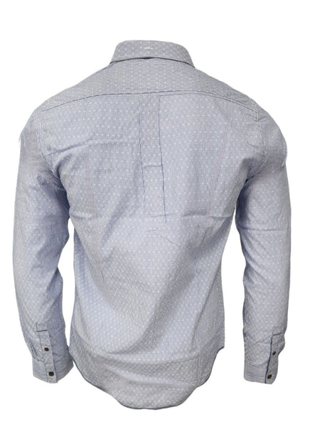 DESCENDANT OF THIEVES Men's Blue X-Stripe Model 15 Shirt #6DW1555 NWT