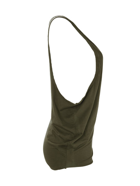 OAK NYC Unisex Grunge Side Cowl Short Tank top MT071 Sz XL $60 NEW