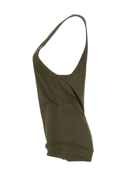 OAK NYC Unisex Grunge Side Cowl Short Tank top MT071 Sz XL $60 NEW