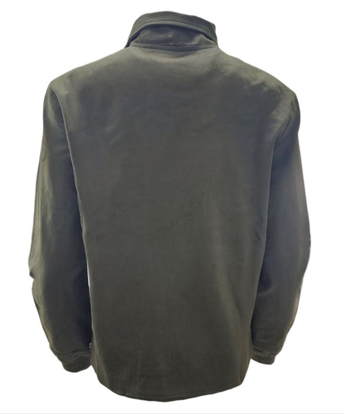 HoodLamb Women's Green Side Zip Collared Natural Hemp Jacket 420 NWT