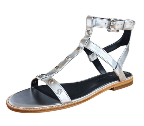 REBECCA MINKOFF Women's Silver Metallic Sandy Sandals #M1261020 NWB
