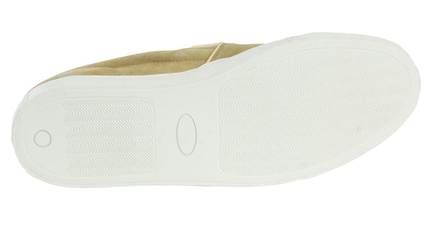 J. LINDEBERG Men's Beige Slip-On Italian Suede Sneakers $240 NEW