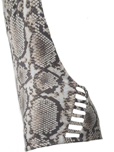 VITAMIN A Women's Brown Deep V Neck One Piece Swimsuit #SER Small NWT