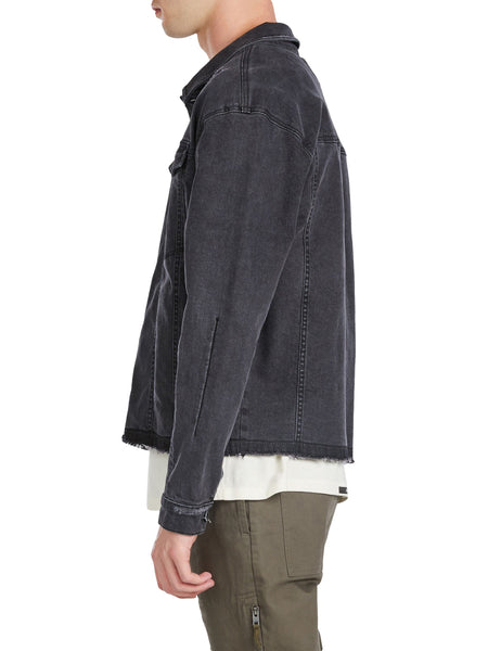 ZANEROBE Men's Vintage Black Snitch Denim Jacket $179 NWT