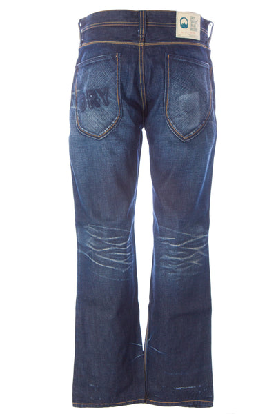 BLUE BLOOD Men's Sole NW Whisker Wash Denim Jeans MDGS0720 $250 NWT