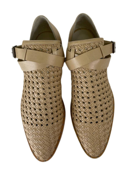 Freda Salvador Women's Nude Spark Ankle Strap Bootie Loafer NBW